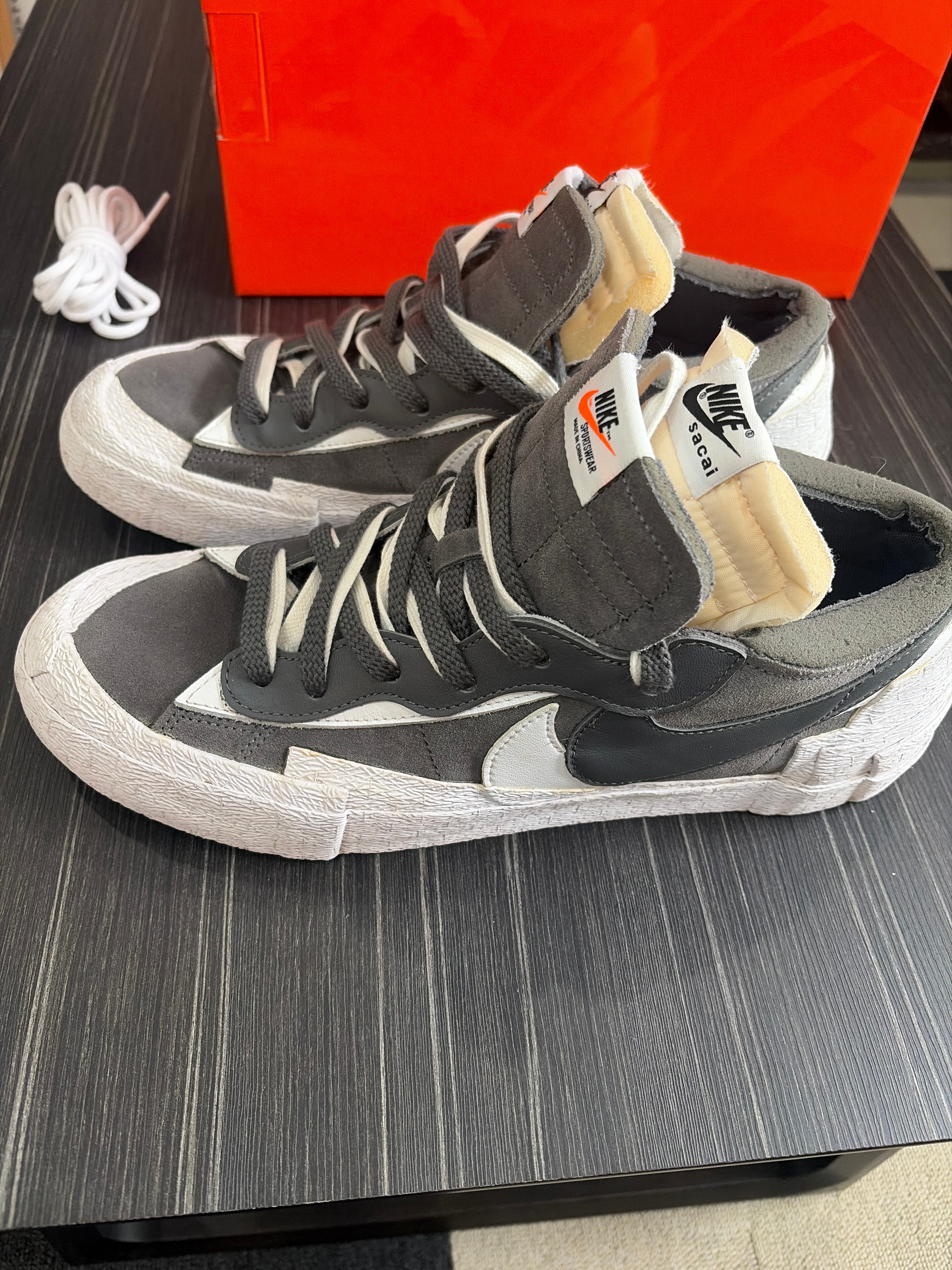 Sacai × Nike Blazer Low "Iron Grey"