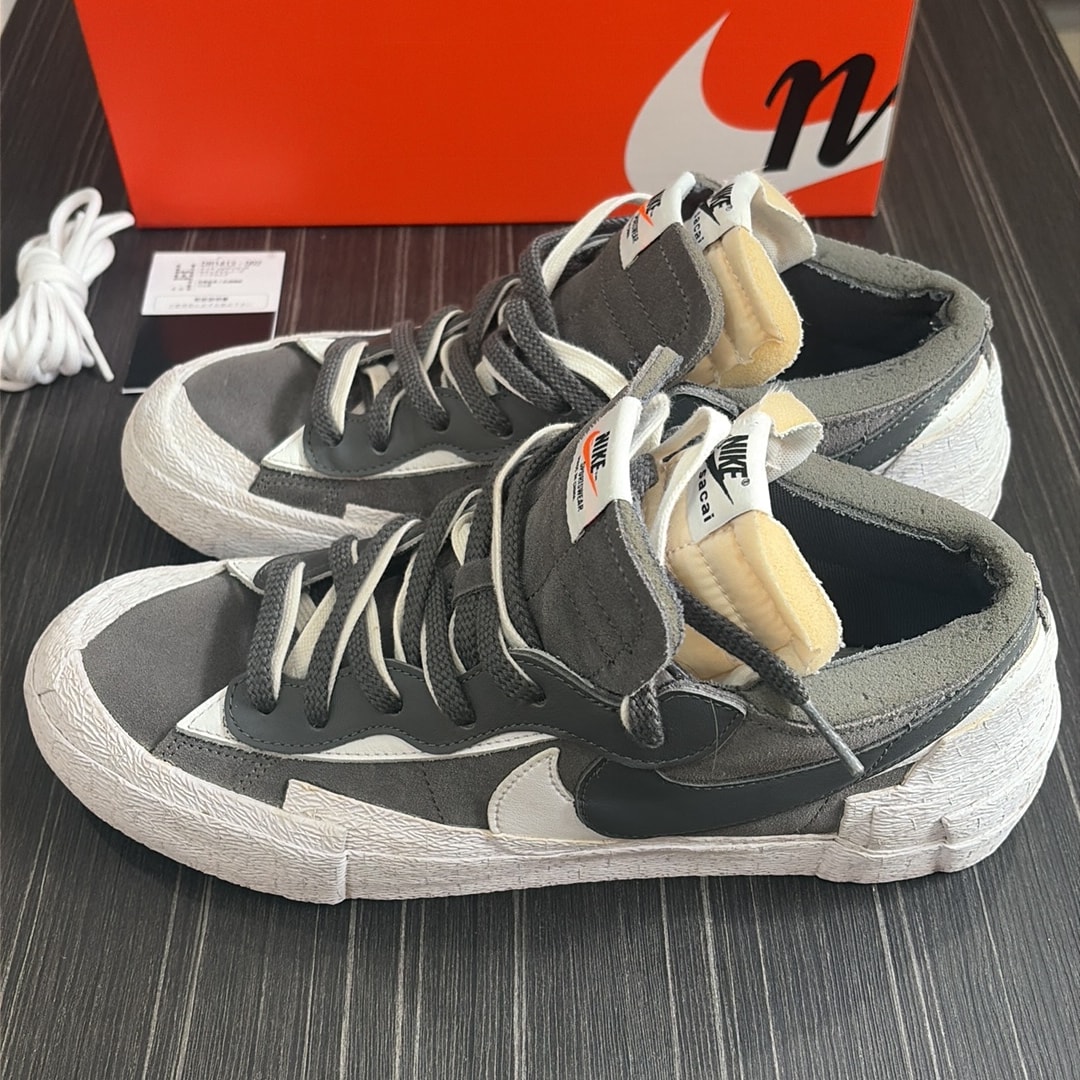 Sacai × Nike Blazer Low "Iron Grey"