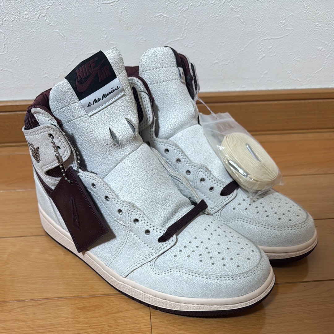 A Ma Maniere × Nike Air Jordan 1 Retro High OG "Sail and Burgundy"