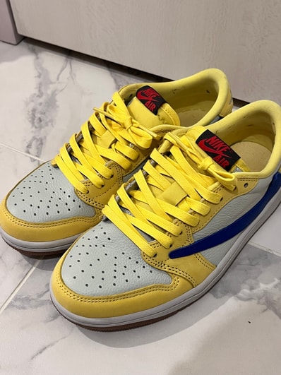 Travis Scott × Nike Women's Air Jordan 1 Retro Low OG "Canary"