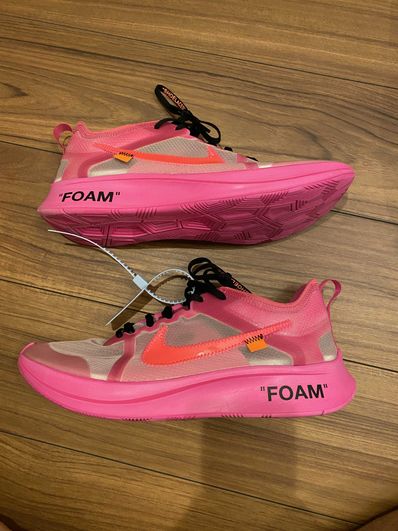 Off-White × Nike Zoom Fly "Pink"