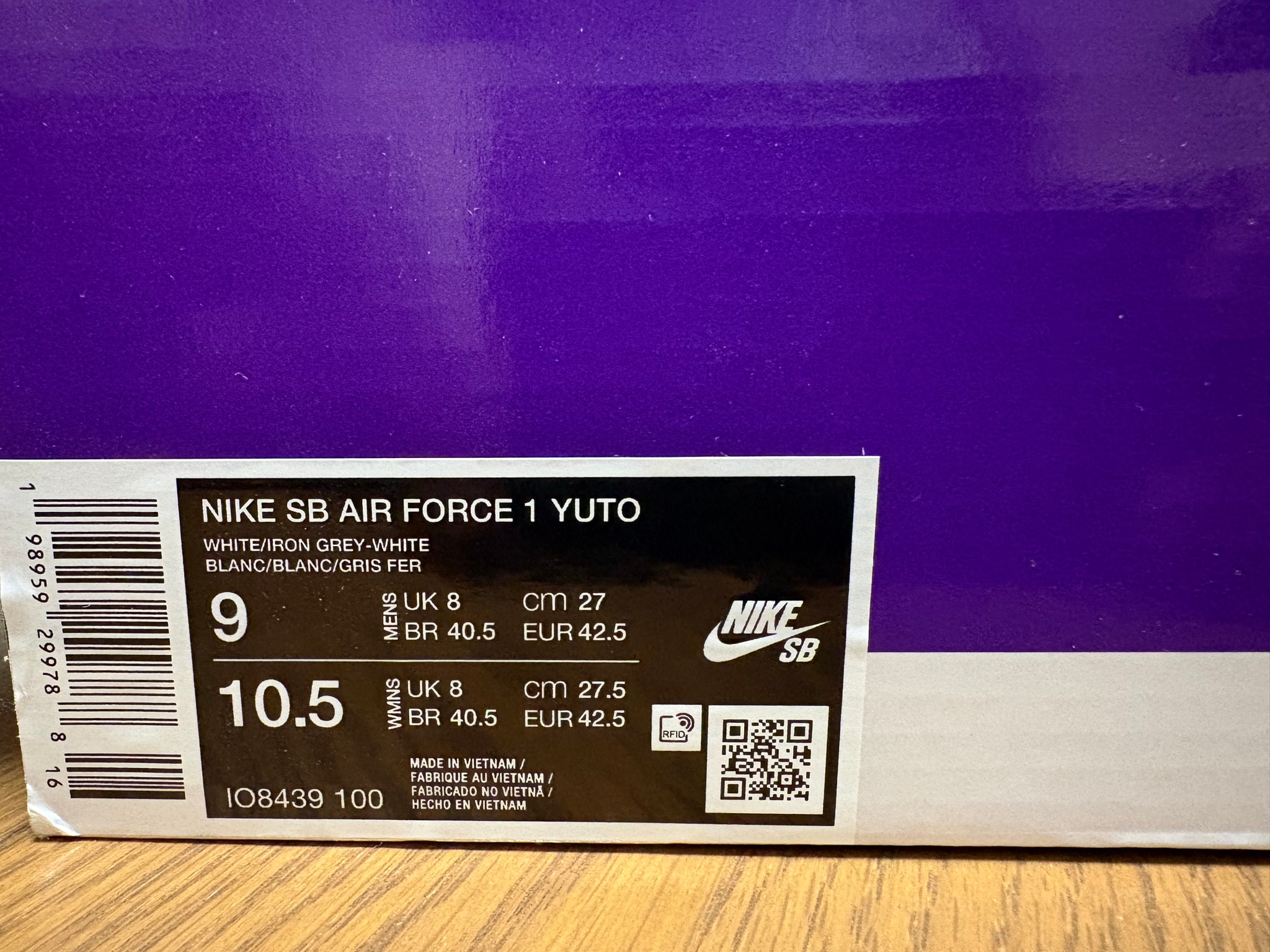 Yuto Horigome × Nike SB Air Force 1 Low "Light Bone/Iron Grey"