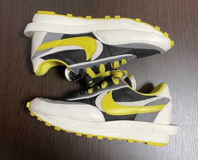 UNDERCOVER × sacai × Nike LD Waffle "Black/Sail-Dark Grey-Bright Citron"