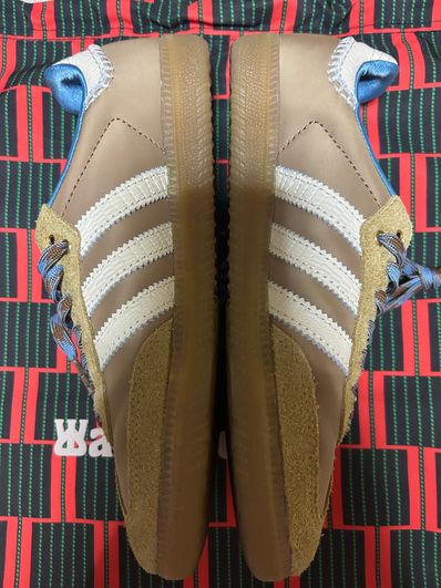 Wales Bonner × adidas Nylon Samba "Desert/Wonder White/Ash Blue"