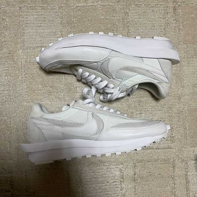 sacai × Nike LDV Waffle "Triple White"