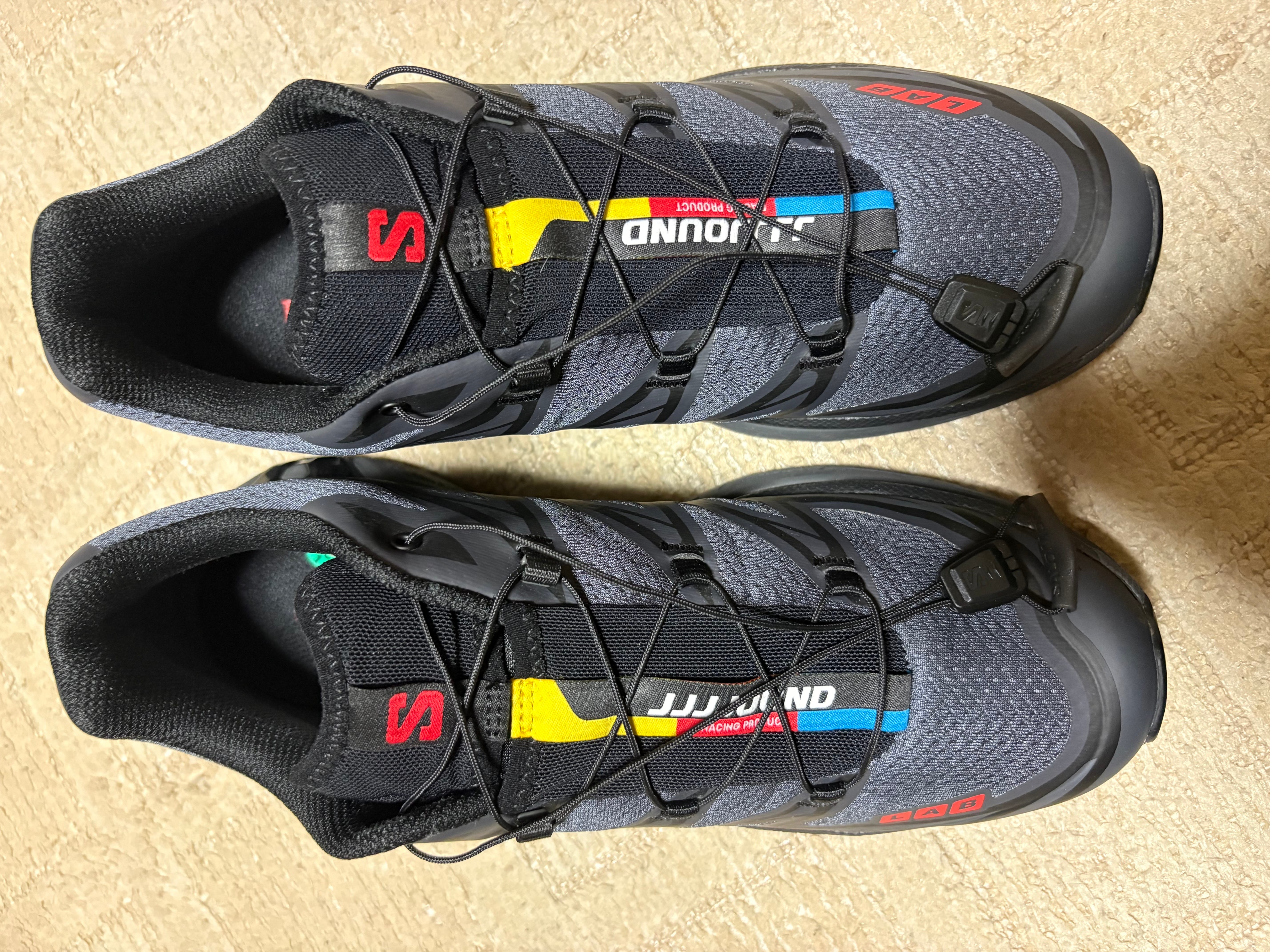 JJJJound × Salomon XT-6 "Ebony/Black/Fiery Red"