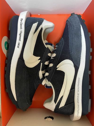 Fragment × sacai × Nike LD Waffle "Blackended Blue"