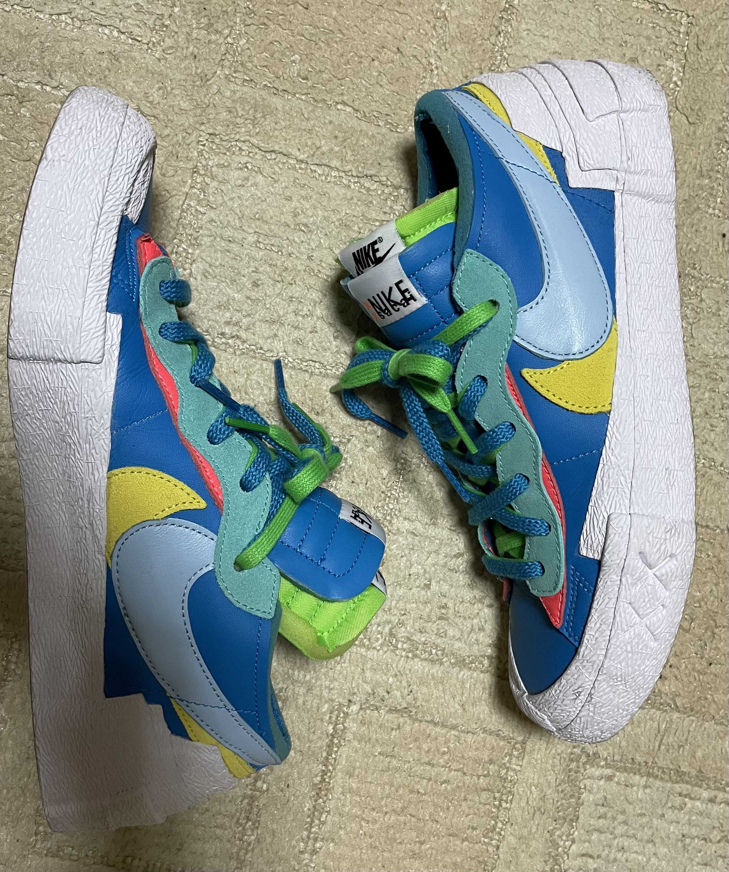 KAWS × sacai × Nike Blazer Low "Neptune Blue"