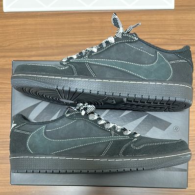 Travis Scott × Nike Air Jordan 1 Low OG SP "Black Phantom"