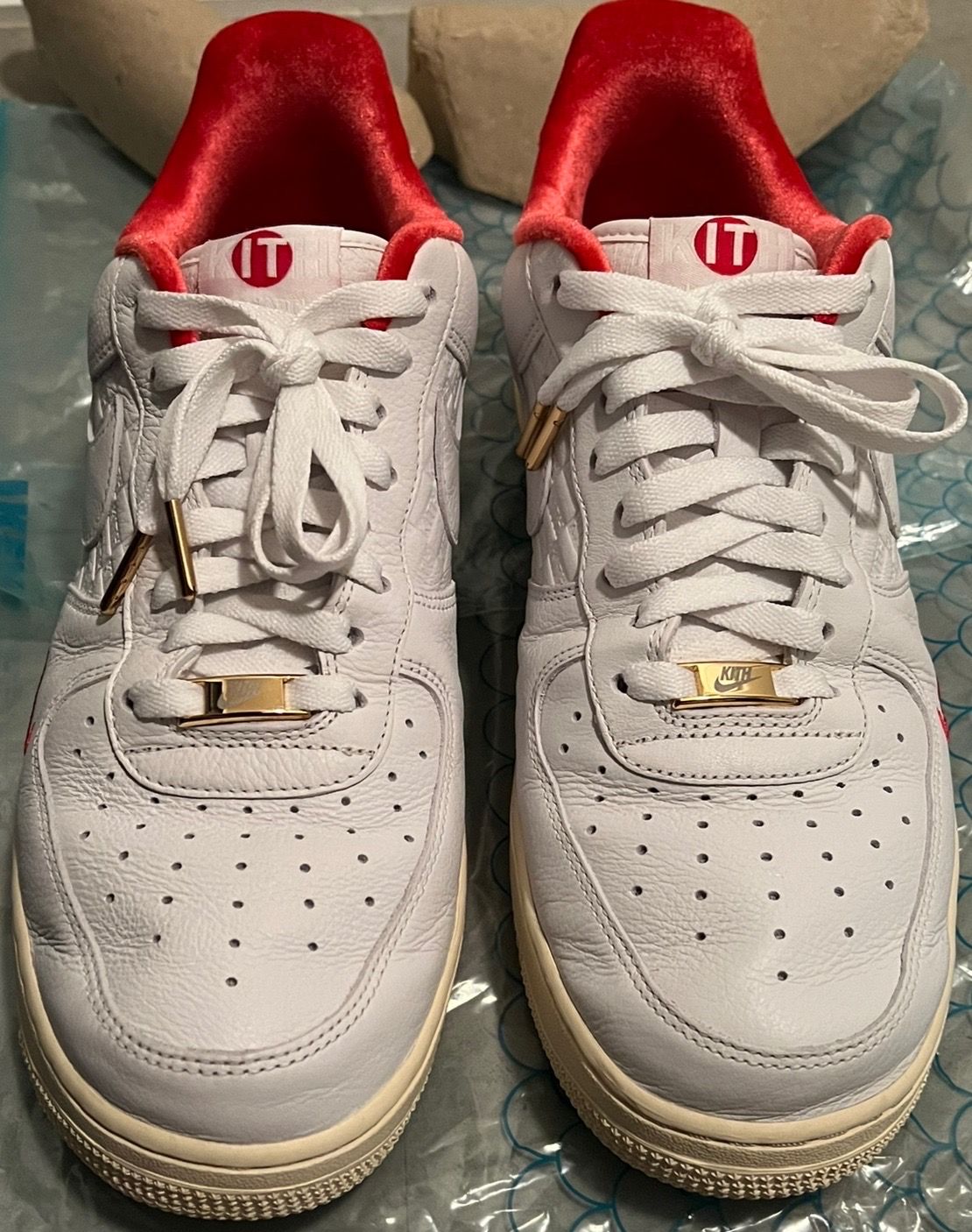 KITH × Nike Air Force 1 Low "White/Red"