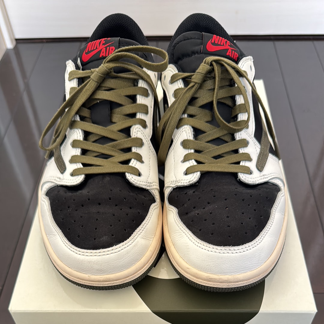 Travis Scott × Nike Women's Air Jordan 1 Low OG "Medium Olive"
