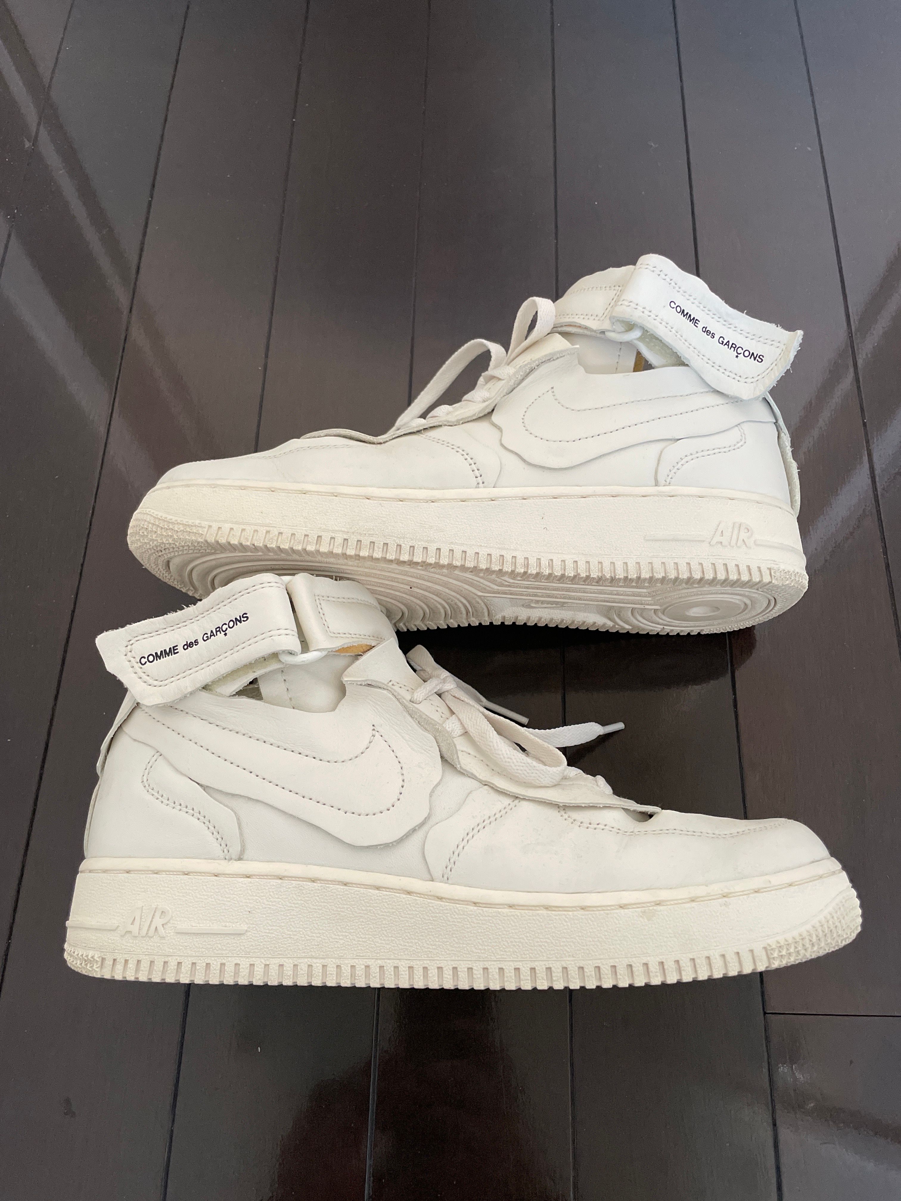COMME des GARCONS × Nike Air Force 1 Mid "White"