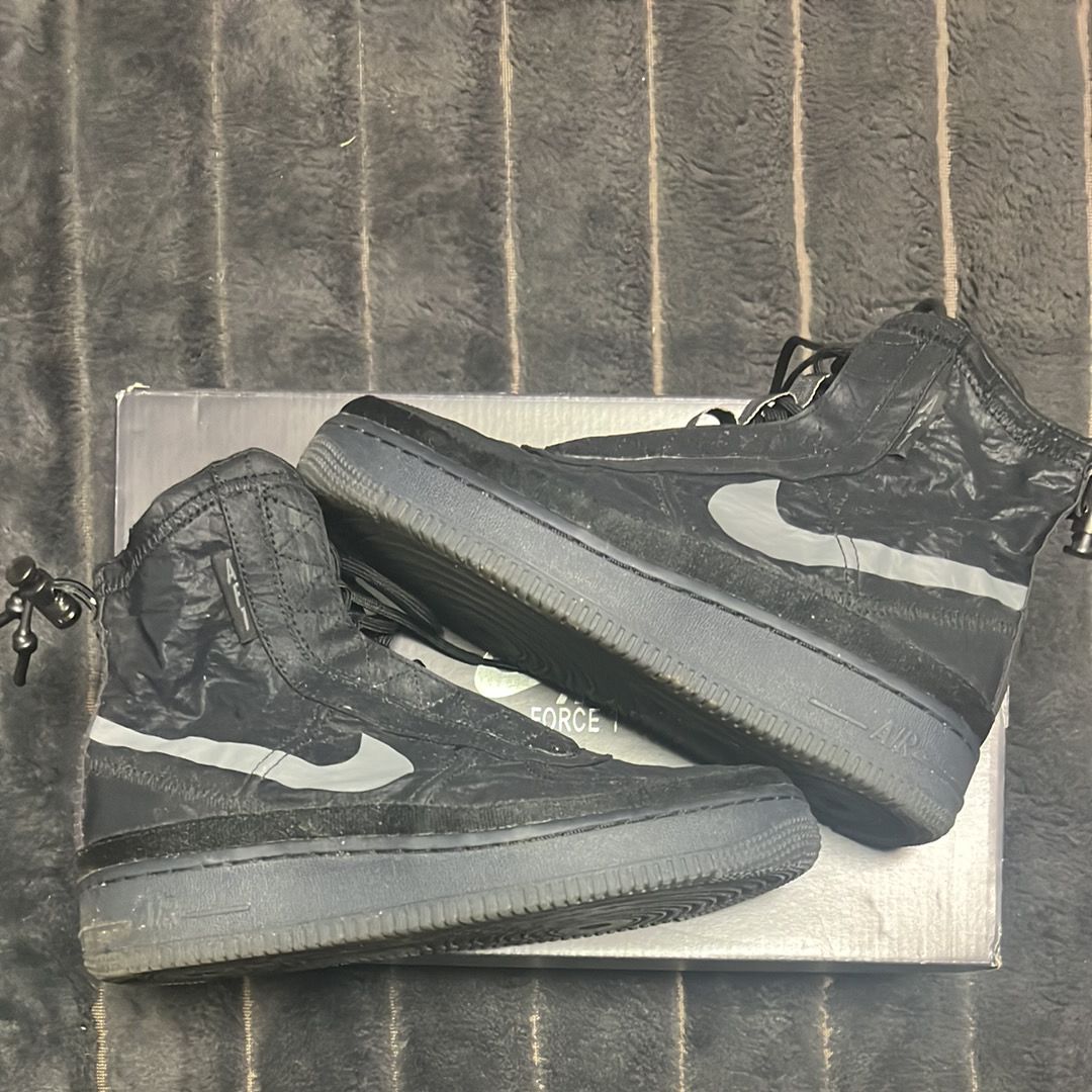 Nike Women's Air Force 1 Shell "Black"