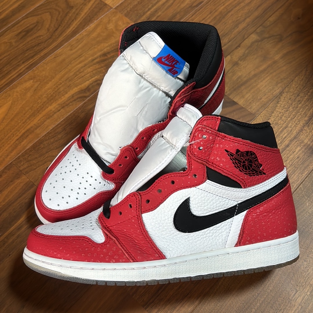Spiderman × Nike Air Jordan 1 Origin Story "Gym Red/White/Photo Blue/Black"