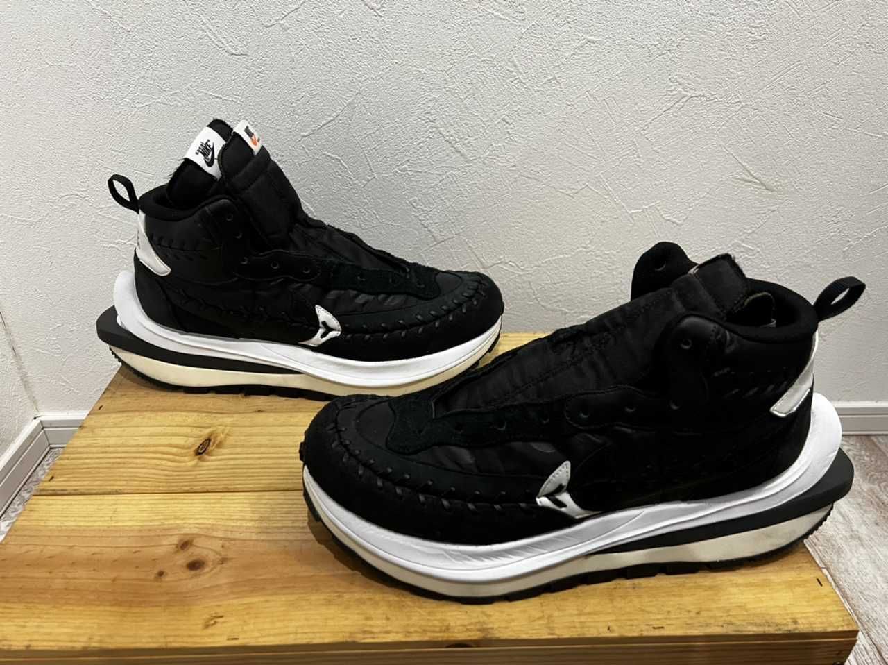 Jean-Paul Gaultier × sacai × Nike Vapor Waffle "Black/Black-White"