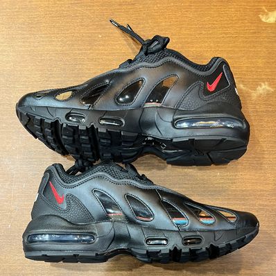 Supreme × Nike Air Max 96 "Black/Speed Red/Clear"