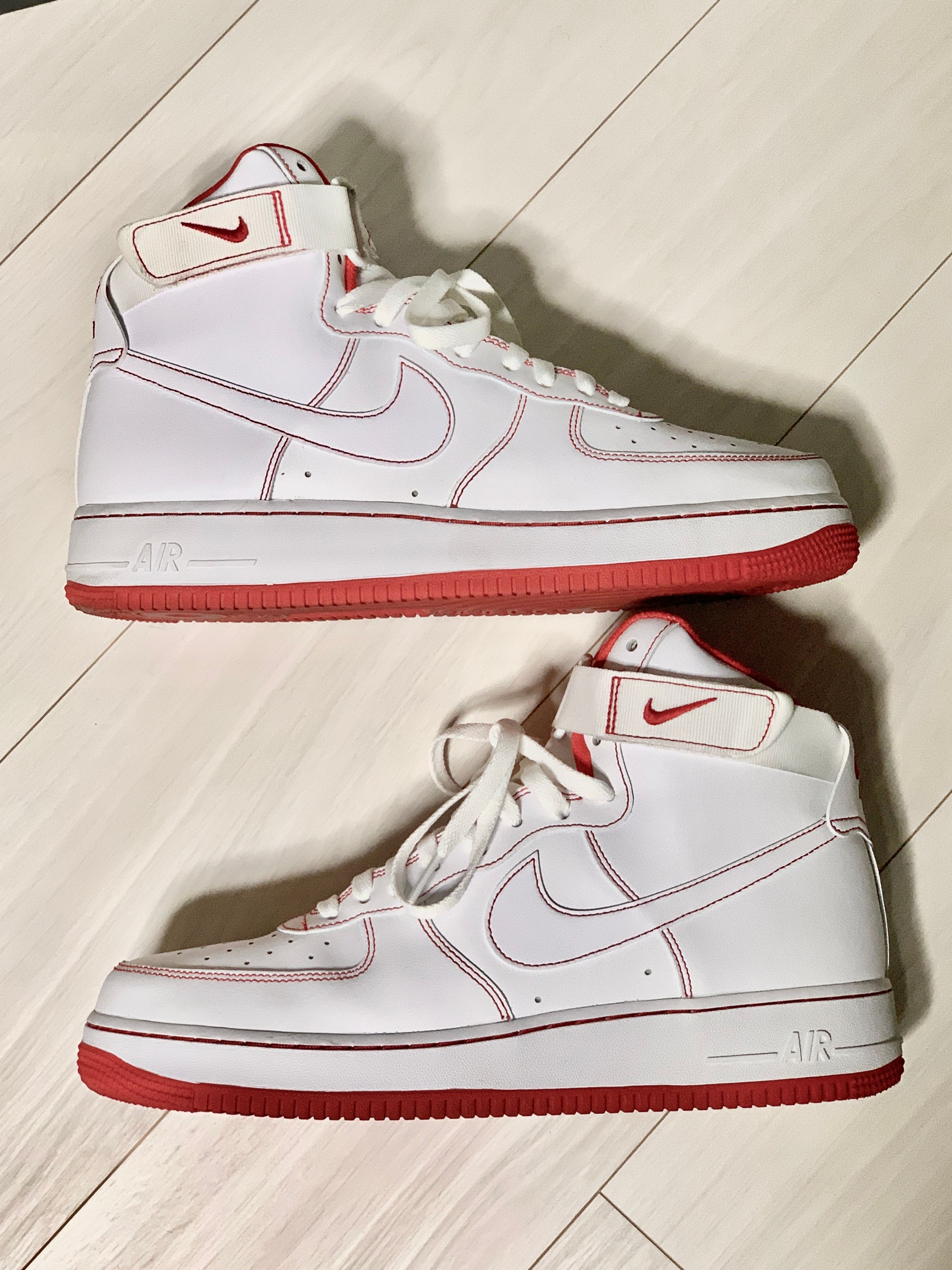 Nike Air Force 1 High '07 "White University Red"