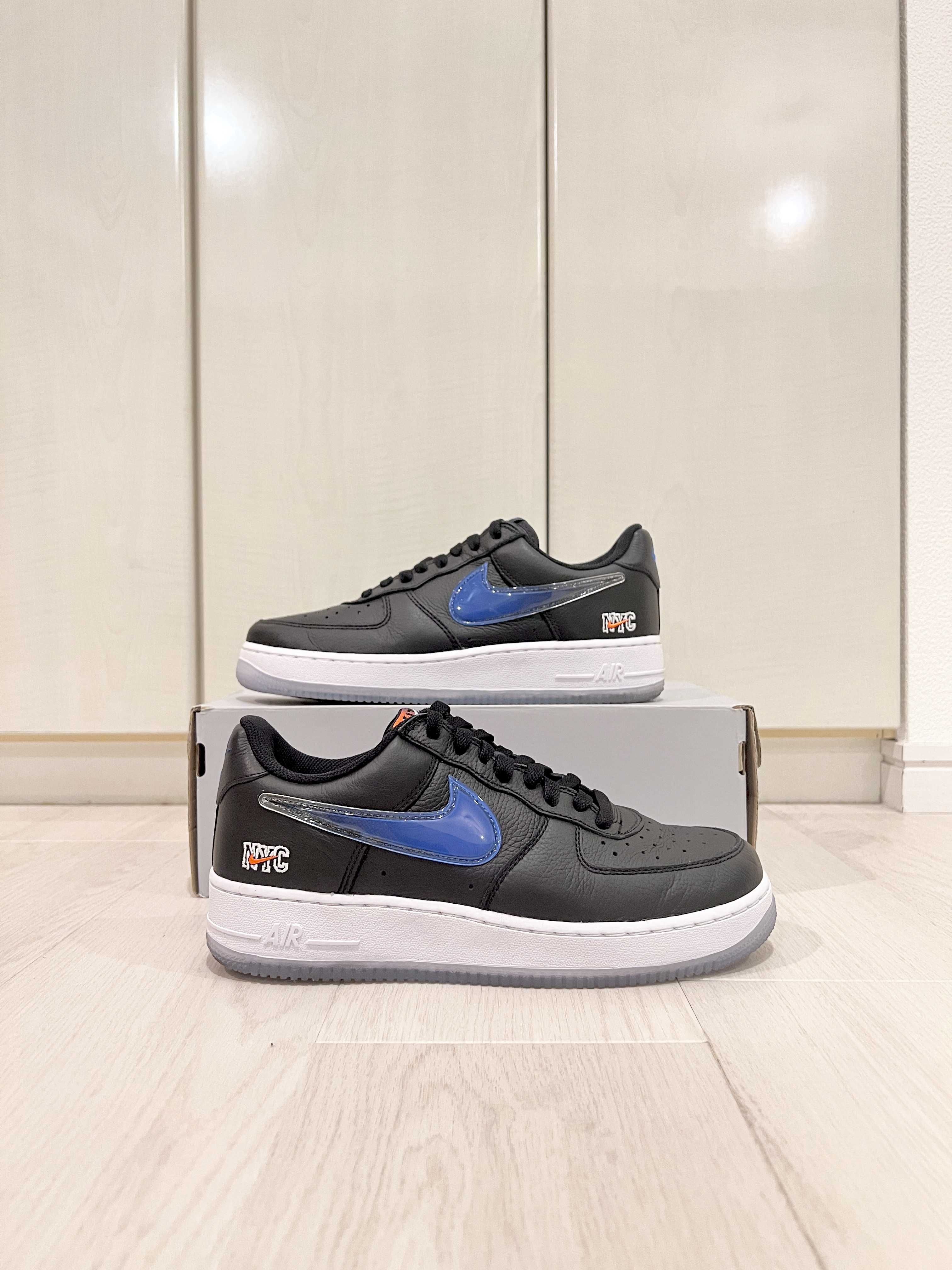 KITH × Nike Air Force 1 Low New York Knicks "Black/Brilliant Orange/Rush/Brilliant White"