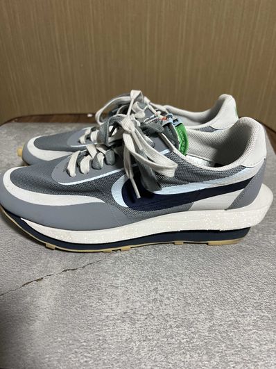 CLOT × Sacai × Nike LD Waffle "Grey Obsidian/Cool Grey"