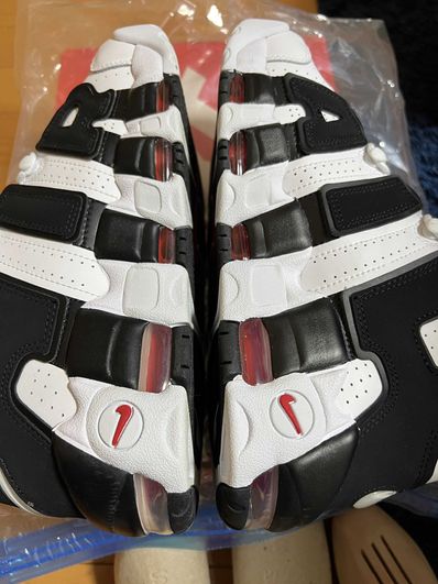 NIKE AIR MORE UPTEMPO "WHITE/BLACK/UNIVERSITY RED"(2020)