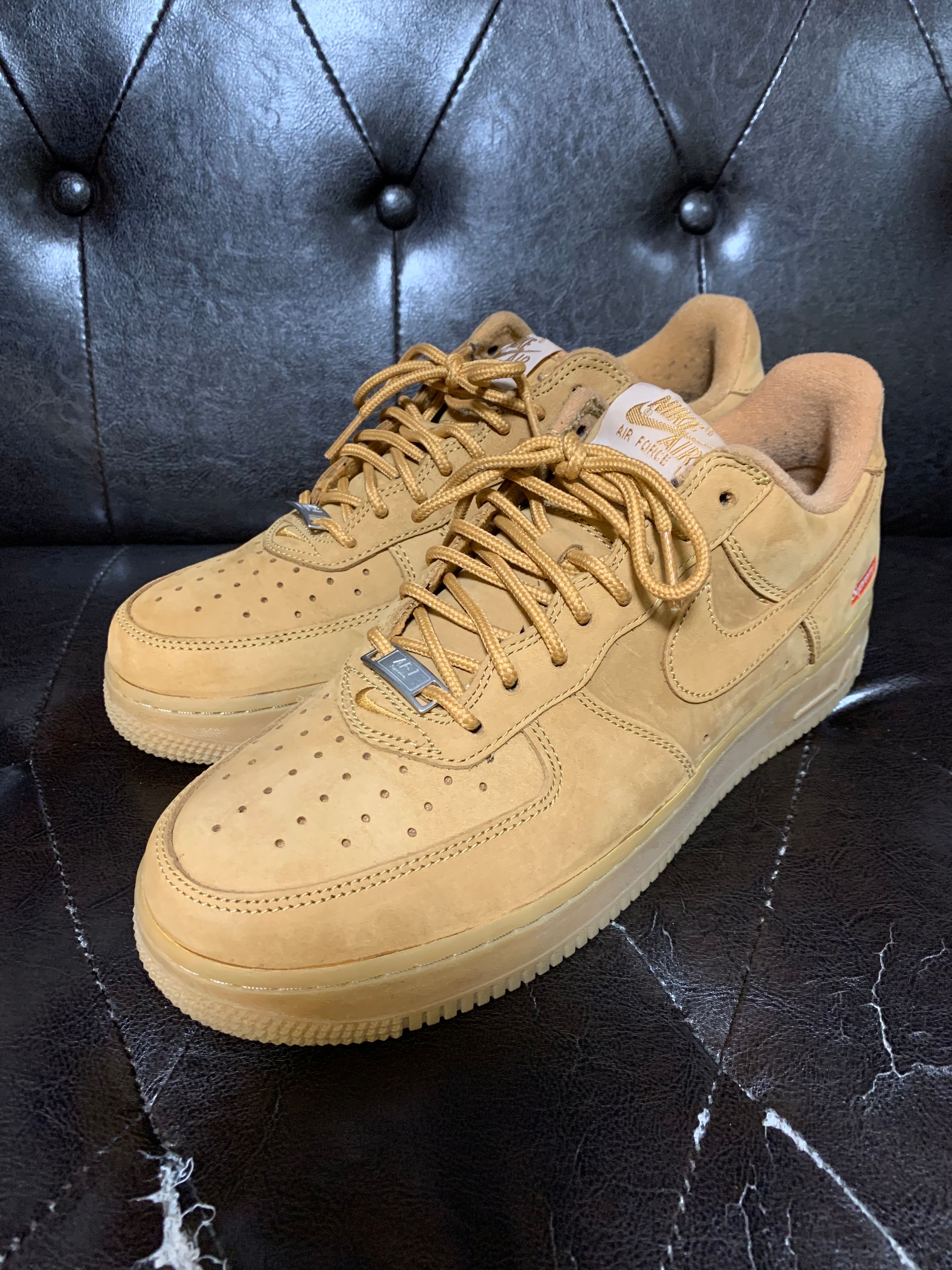 Supreme × Nike Air Force 1 Low "Flax/Wheat"