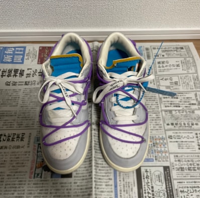 Off-White × Nike Dunk Low "Sail/Neutral Gray"