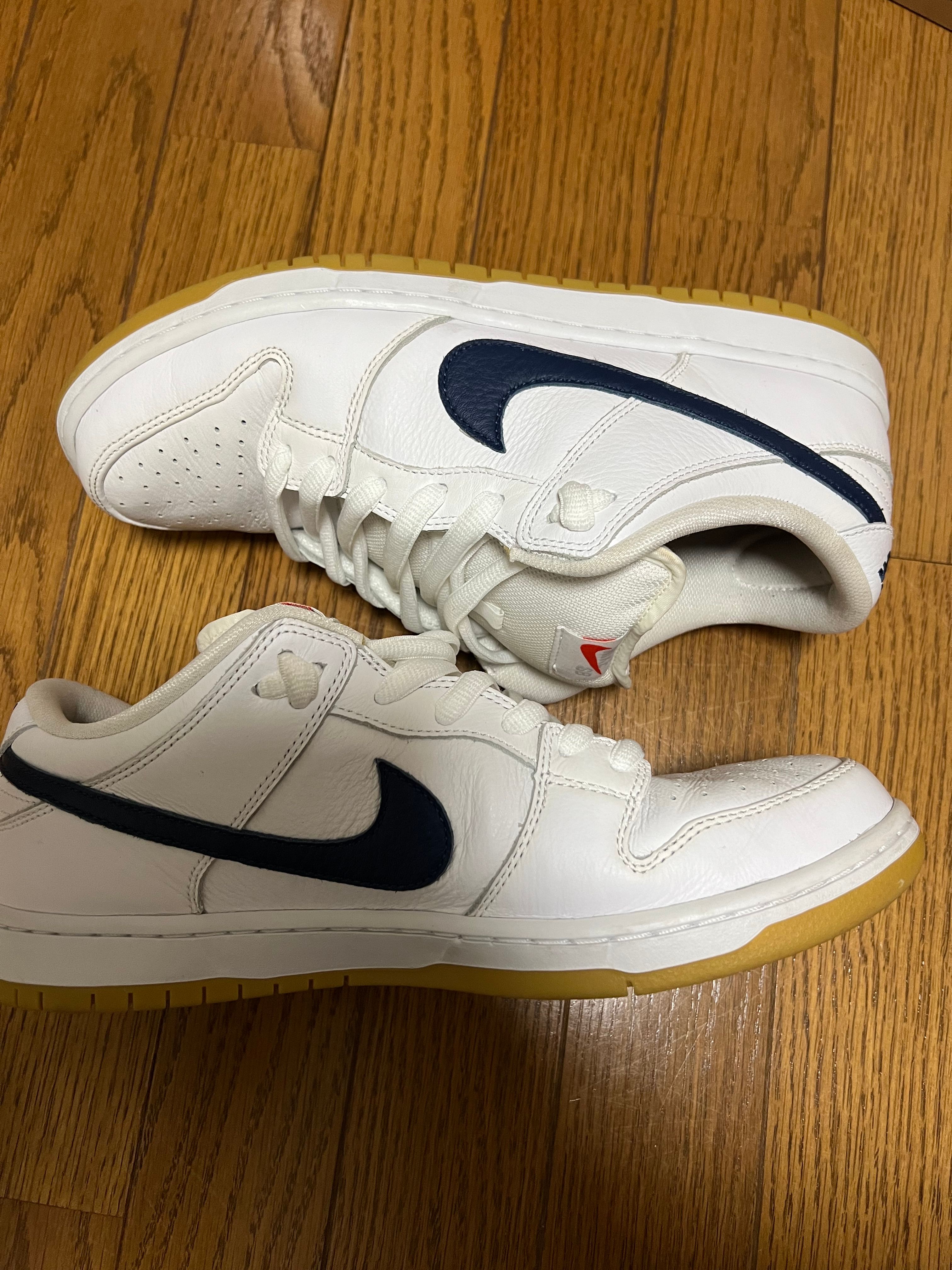 Nike SB Dunk Low "Orange Label White Navy"