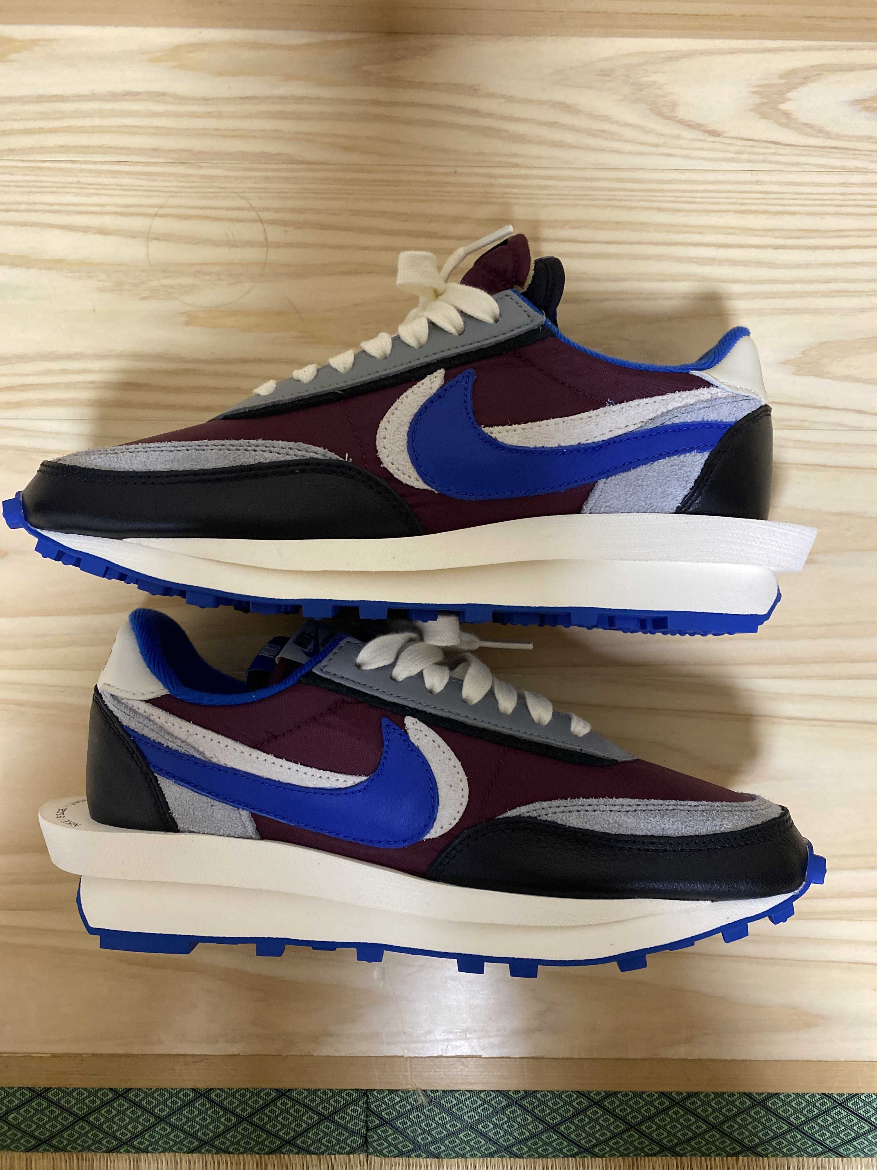 UNDERCOVER × sacai × Nike LD Waffle "Night Maroon/Pale Ivory-Ground Grey-Team Royal"