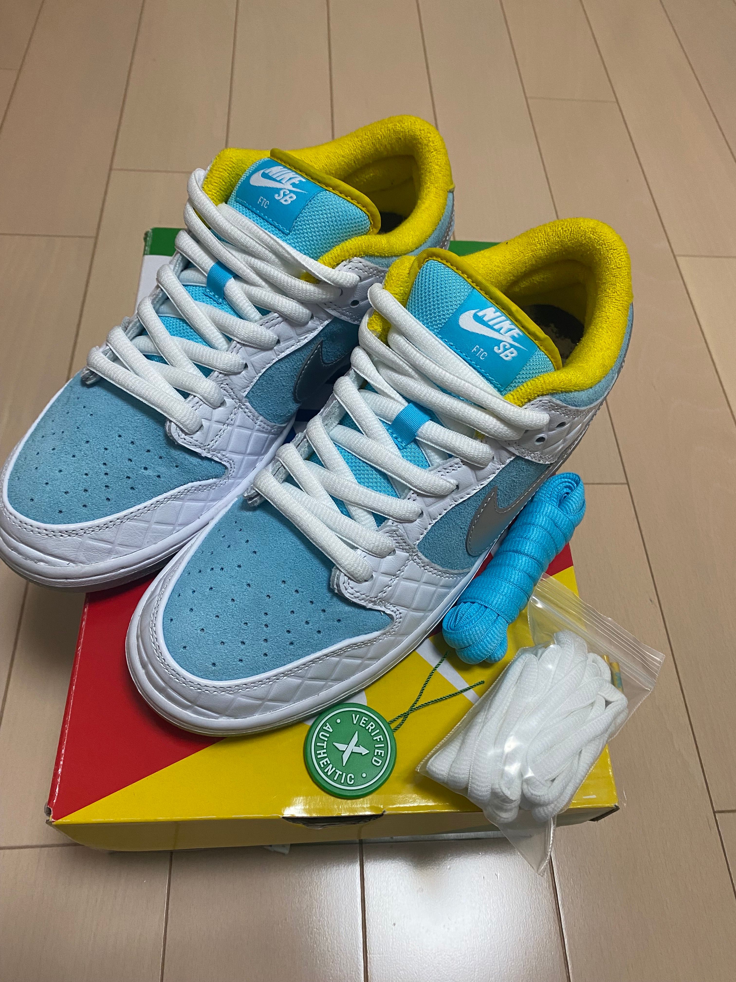 FTC × Nike SB Dunk Low "White/Blue"