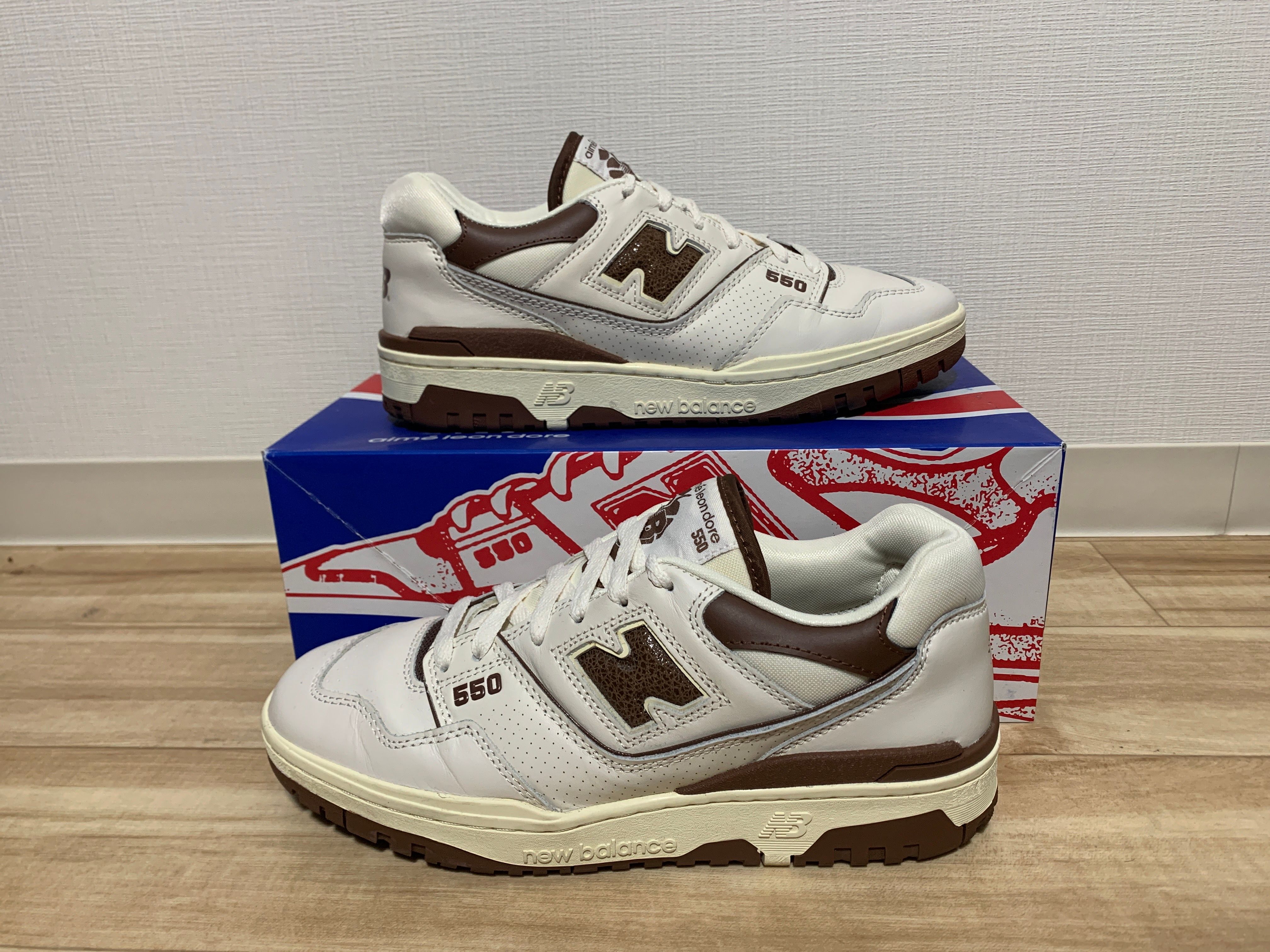Aime Leon Dore × New Balance 550 "White/Brown"