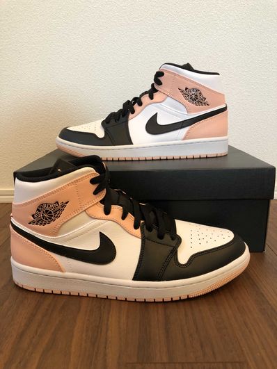 NIKE AIR JORDAN 1 MID "WHITE/BLACK/CRIMSON TINT"