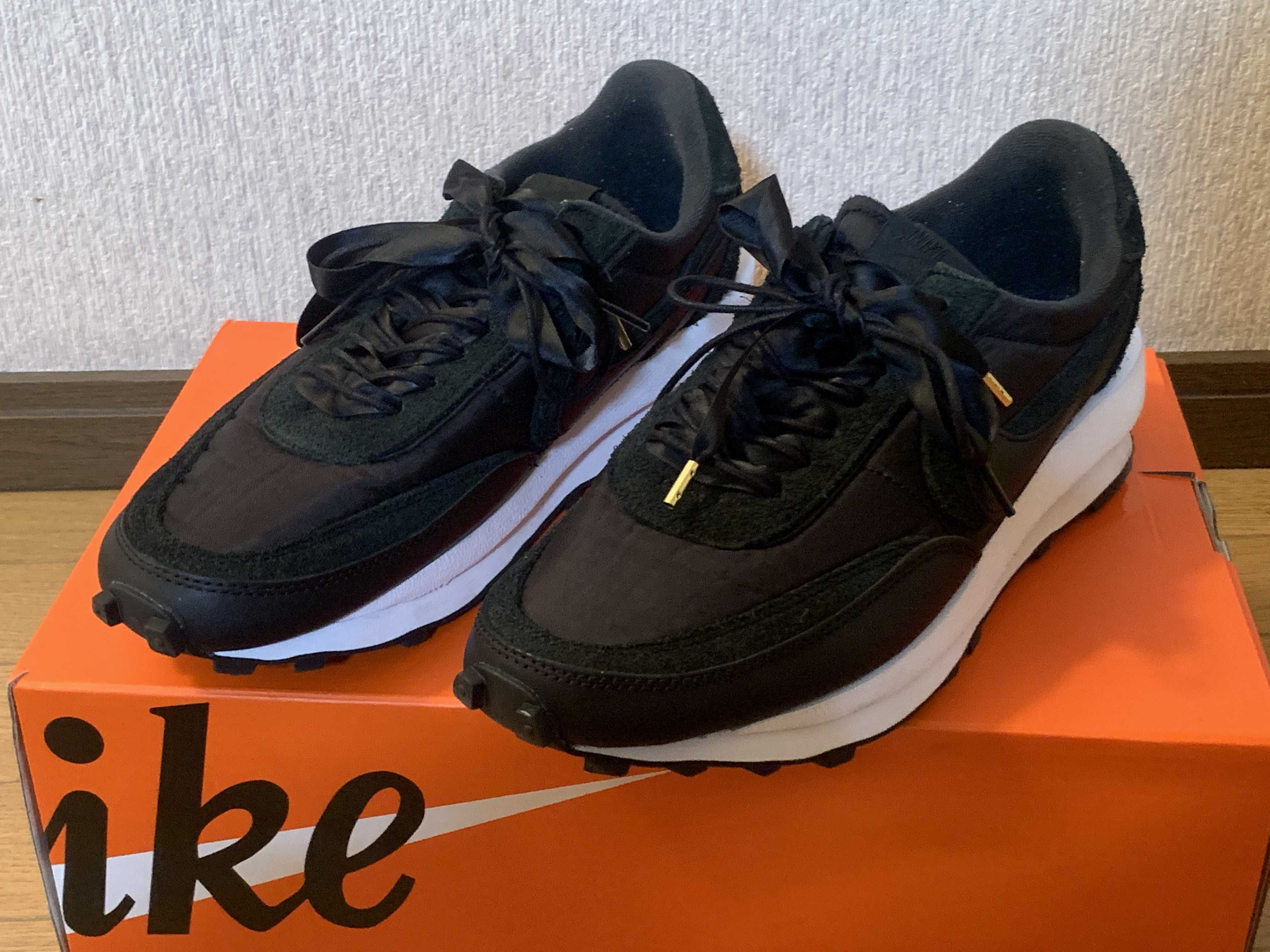 sacai × Nike LDV Waffle "Triple Black"