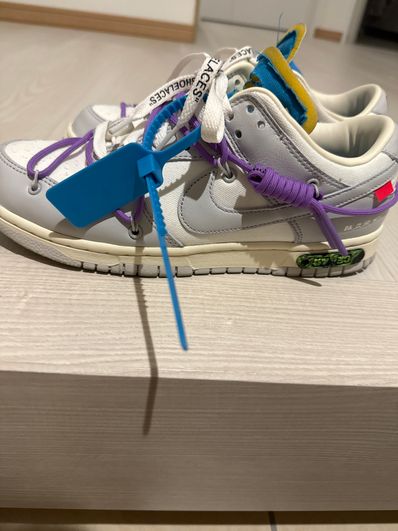 Off-White × Nike Dunk Low "Sail/Neutral Gray"