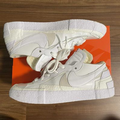 sacai × Nike Blazer Low "White Patent Leather"