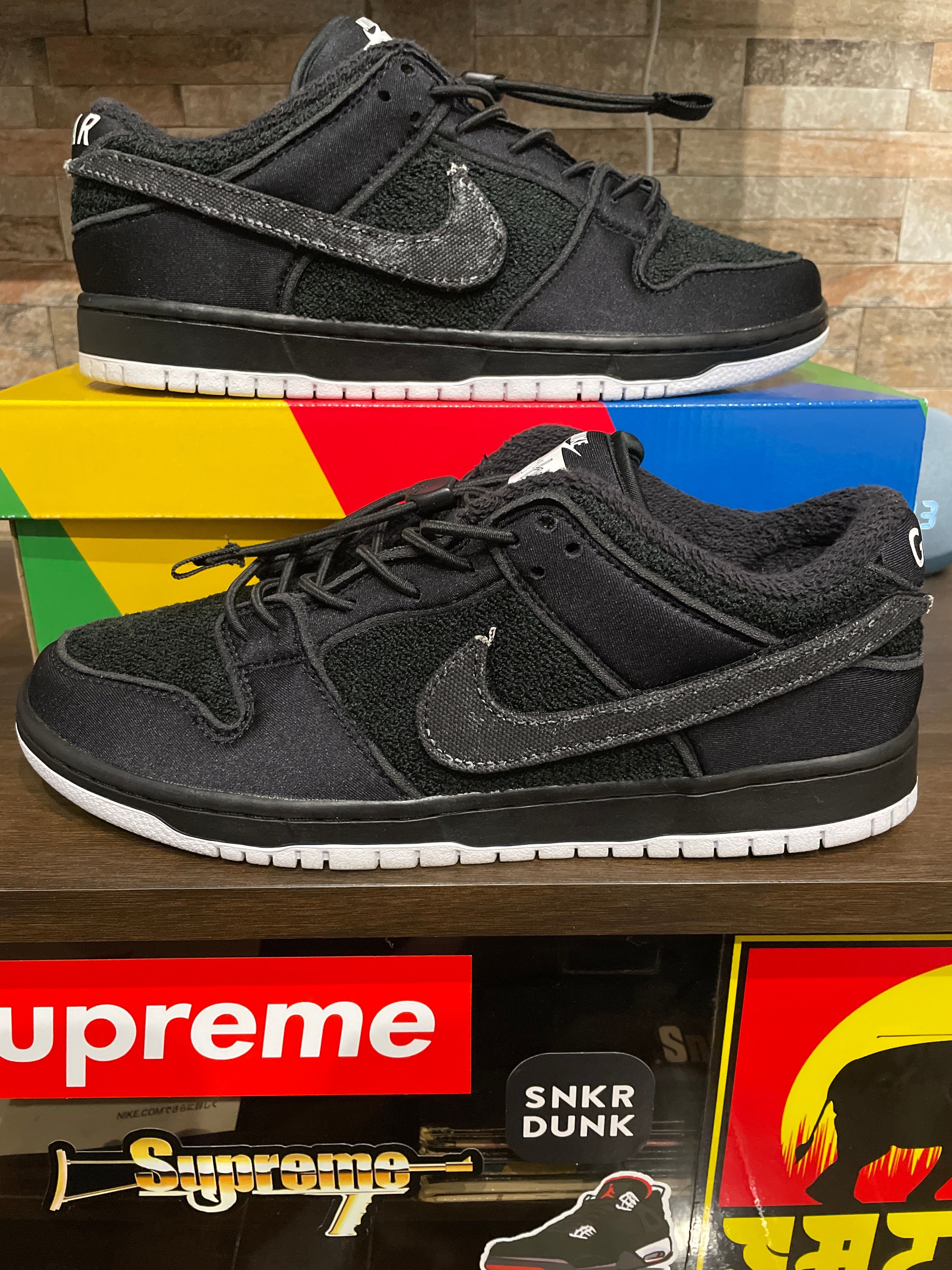 Gnarhunters × Nike SB Dunk Low "Black/White"
