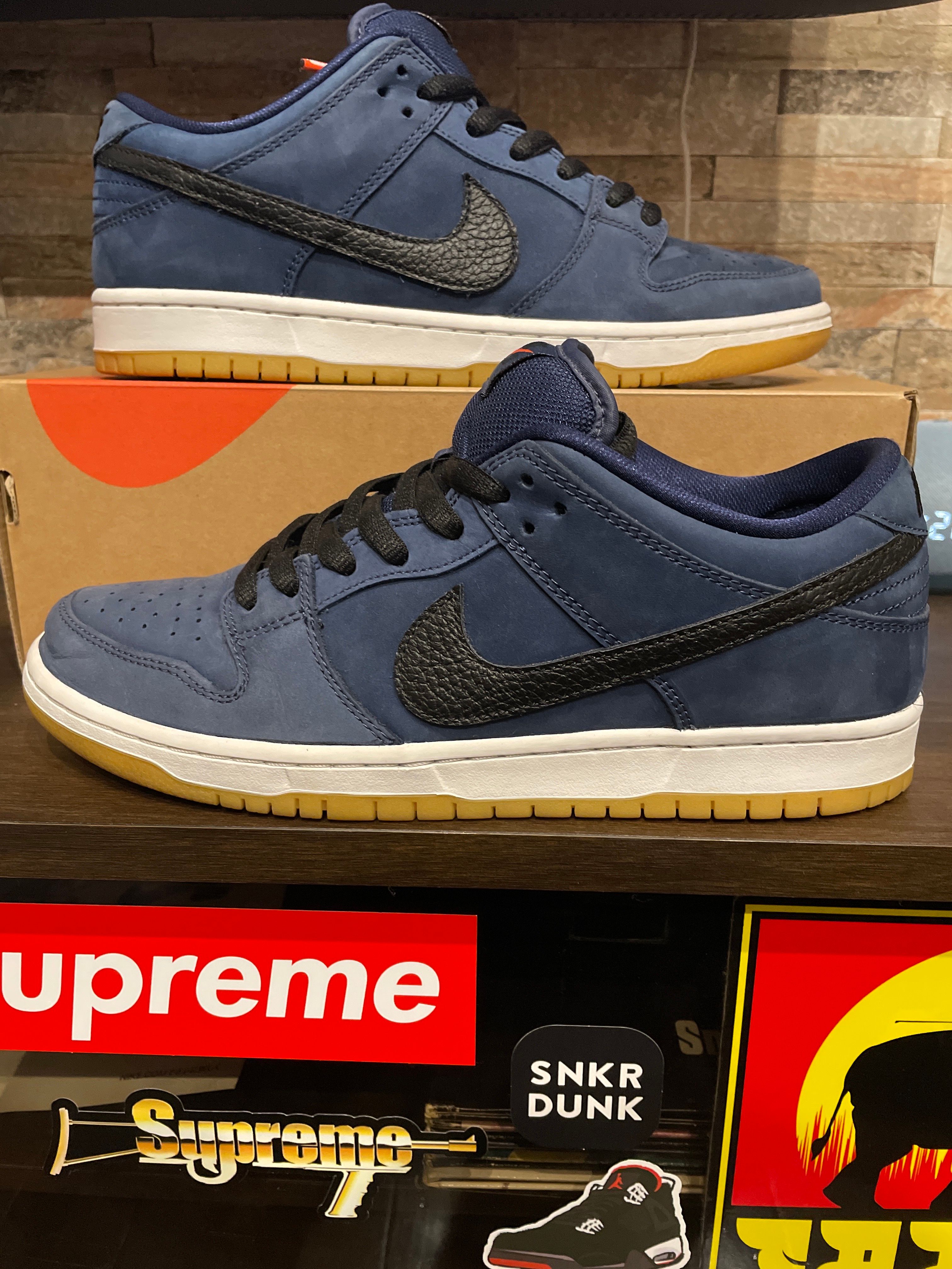Nike SB Dunk Low Orange Label "Obsidian/Black-Light Gum Brown"