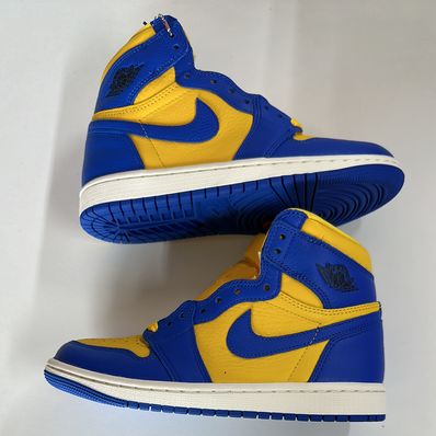 Nike Women's Air Jordan 1 High OG "Game Royal and Varsity Maize"