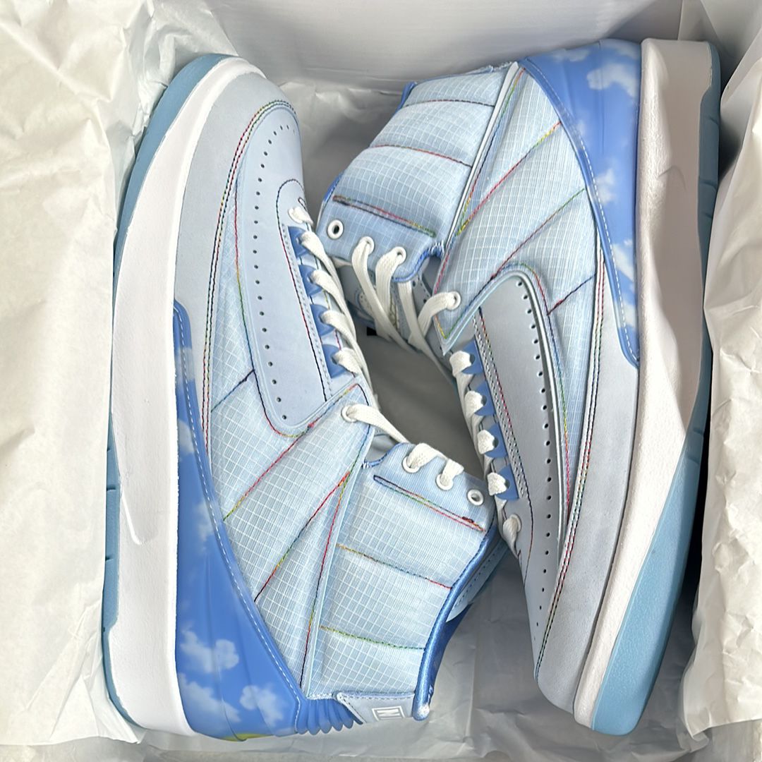 J Balvin × Nike Air Jordan 2 Retro SP "Celestine Blue/White/Multi Color"