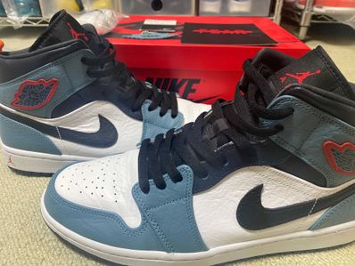 FACETASM × Nike Air Jordan 1 Mid "White/Navy"