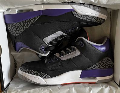 Nike Air Jordan 3 Retro "Black/Court Purple"