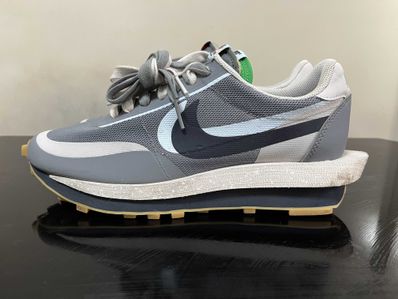 CLOT × Sacai × Nike LD Waffle "Grey Obsidian/Cool Grey"