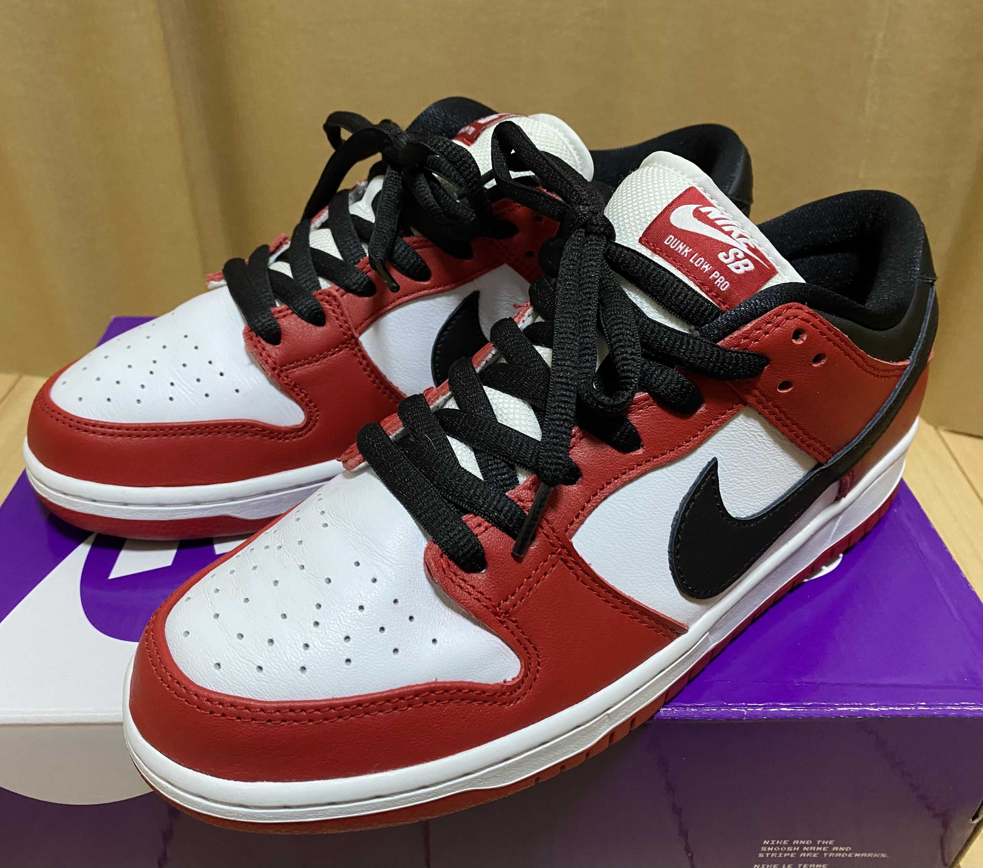 Nike SB Dunk Low Pro "J-Pack Chicago/Varsity Red and White"