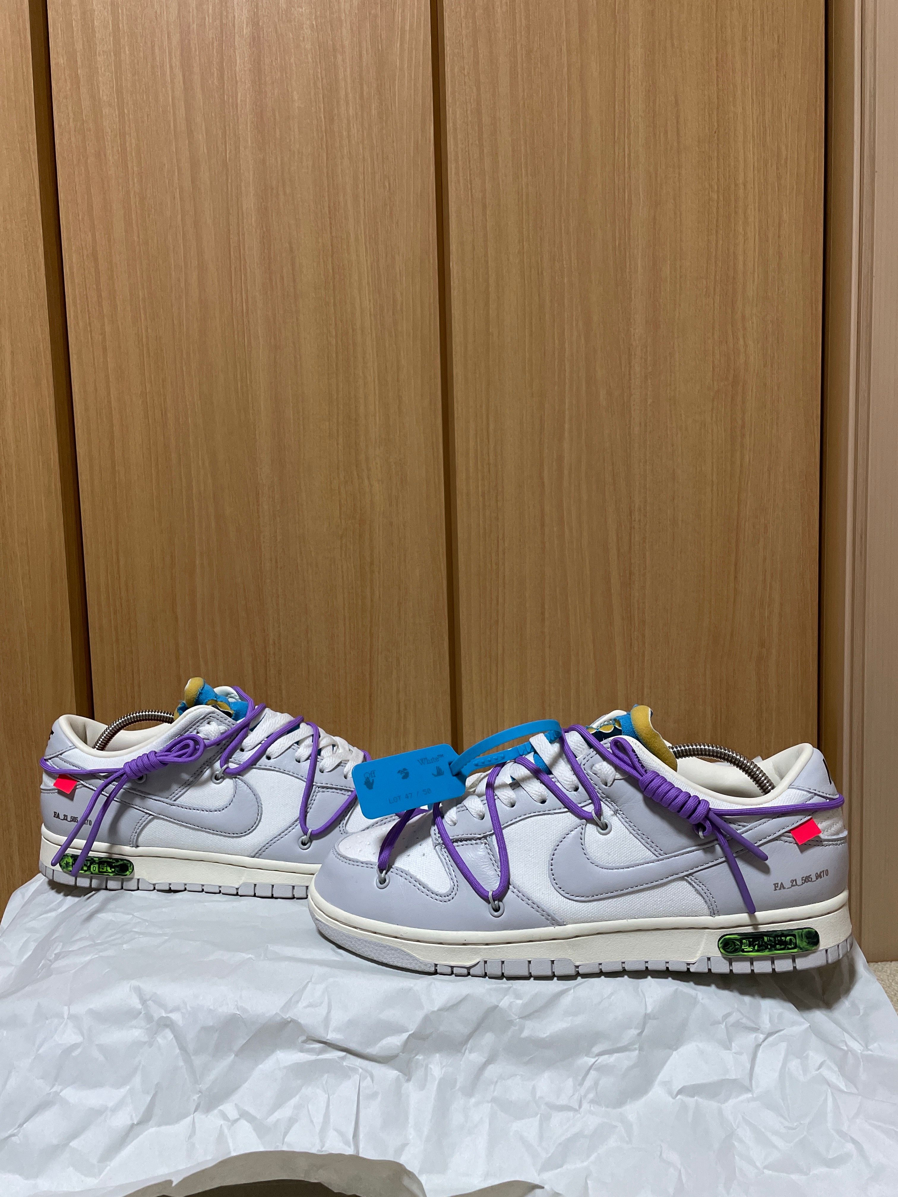 Off-White × Nike Dunk Low "Sail/Neutral Gray"