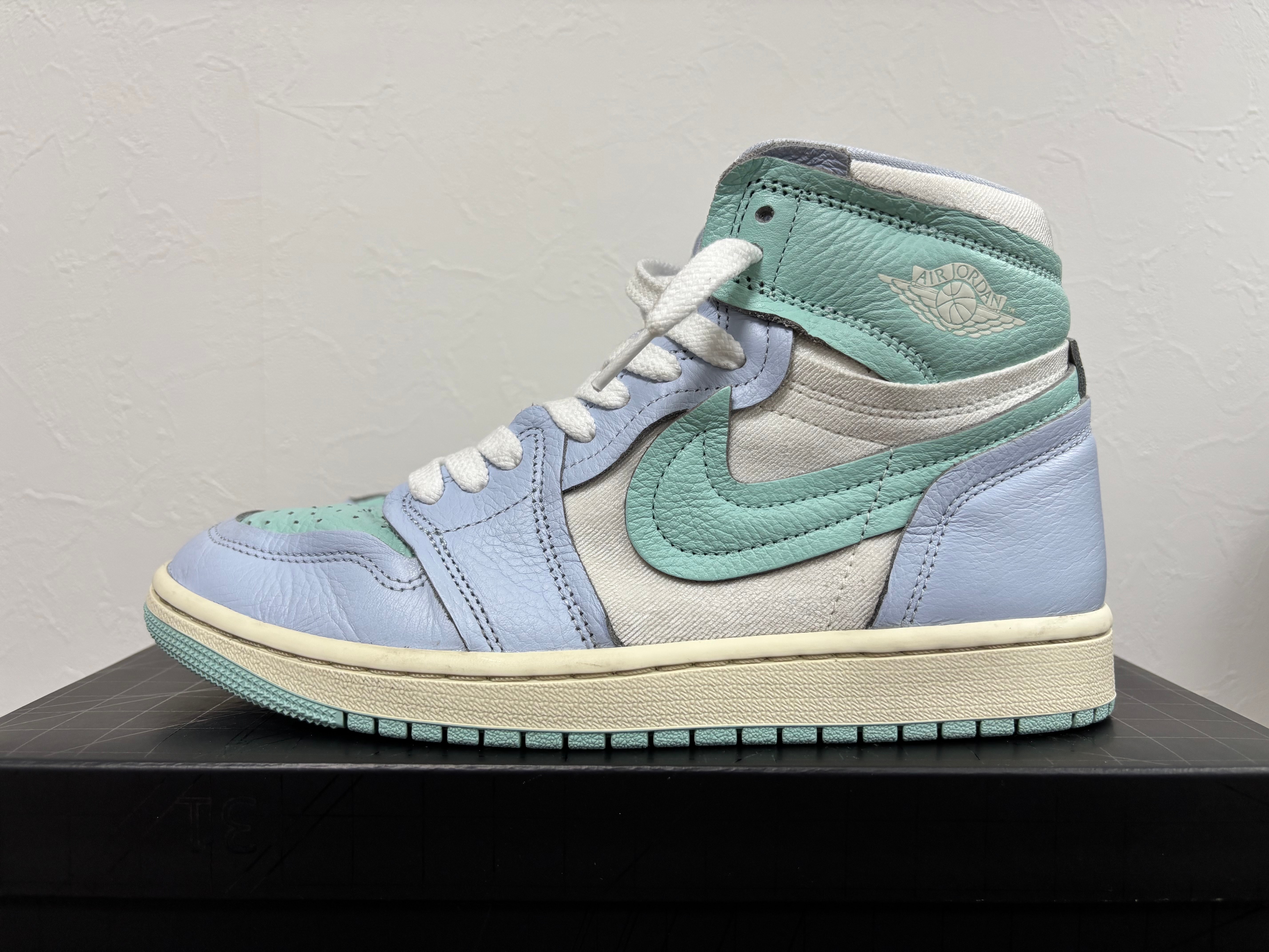 Nike Women's Air Jordan 1 High Method of Make "Hydrogen Blue/Light Dew/Coconut Milk/Sail"