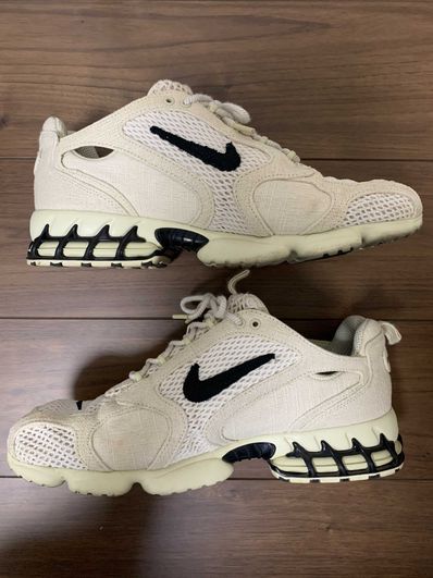 Stussy × Nike Air Zoom Spiridon CG 2 "Fossil/Black"