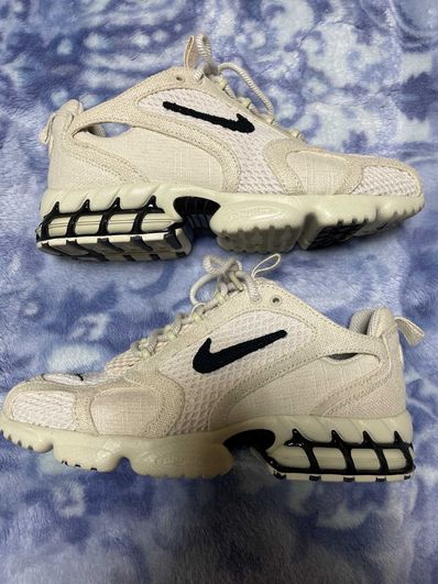 Stussy × Nike Air Zoom Spiridon CG 2 "Fossil/Black"