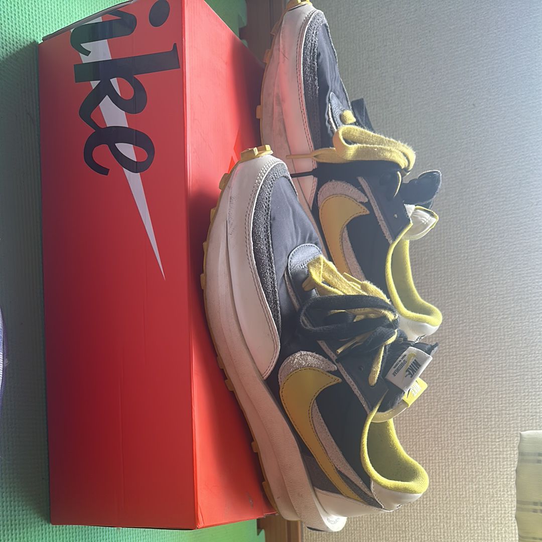 UNDERCOVER × sacai × Nike LD Waffle "Black/Sail-Dark Grey-Bright Citron"