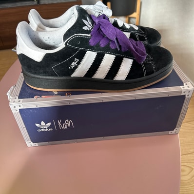 Korn × adidas Campus 00s "Black/White Gum"