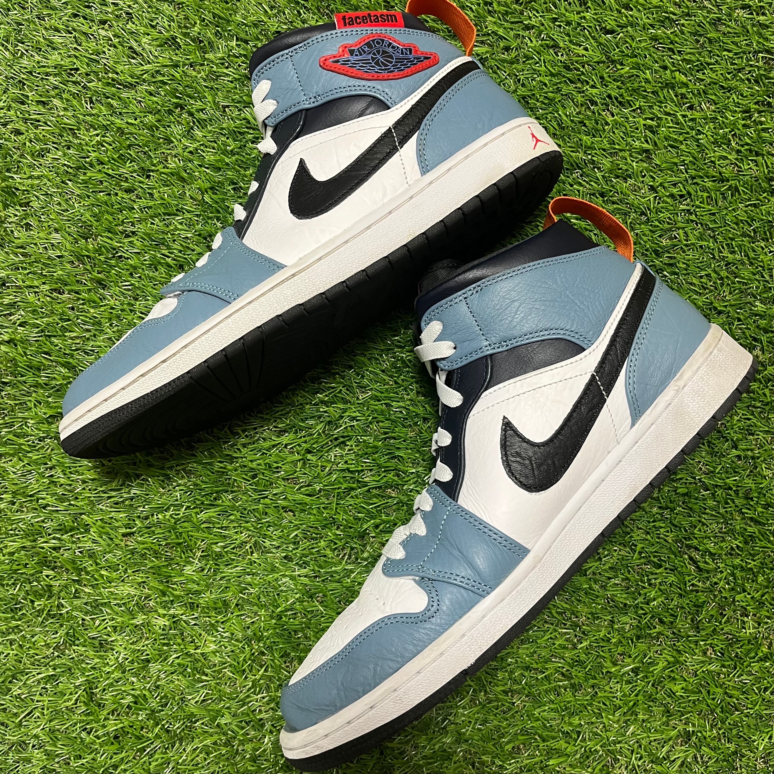 FACETASM × Nike Air Jordan 1 Mid "White/Navy"
