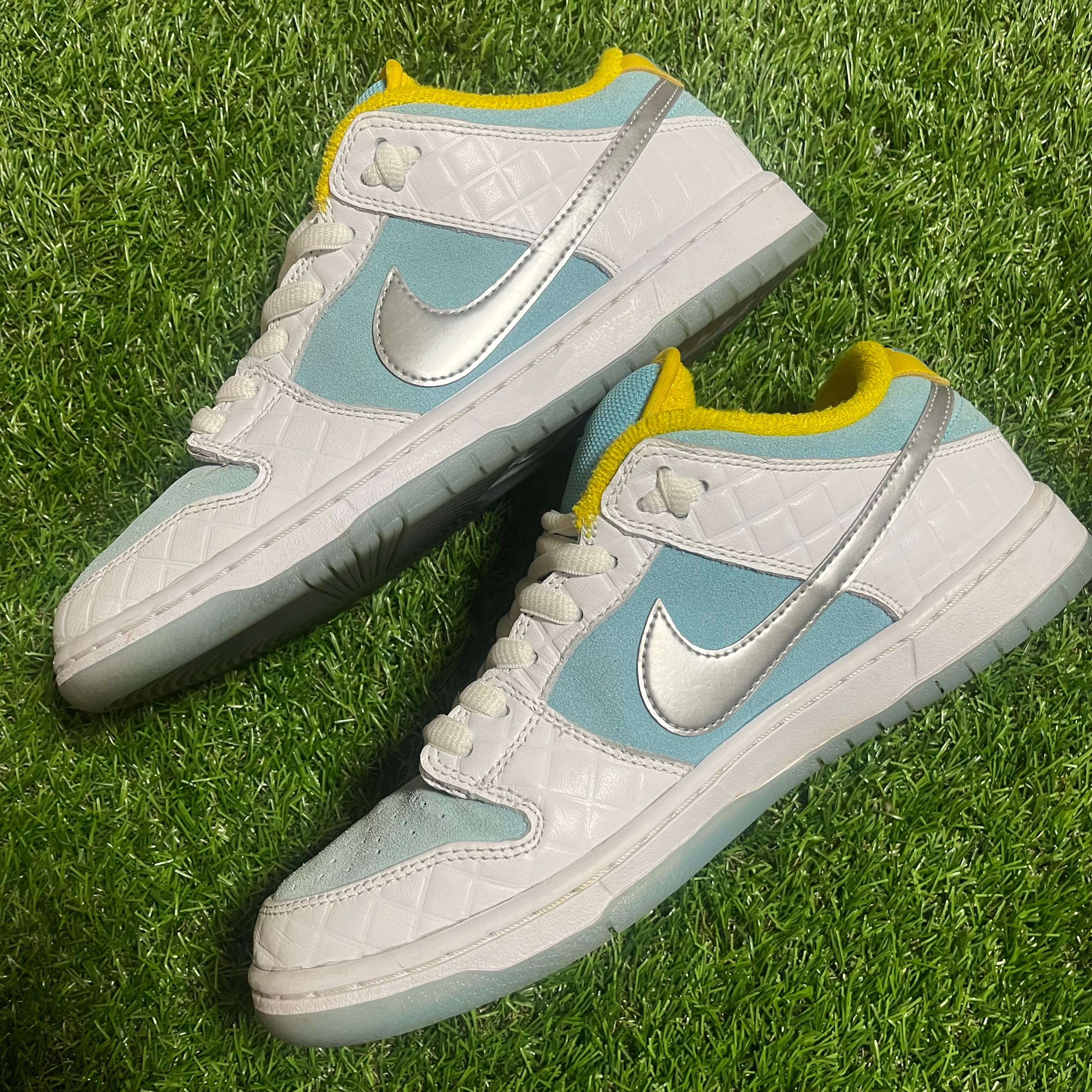 FTC × Nike SB Dunk Low "White/Blue"